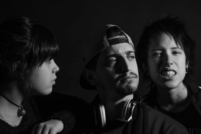 Retrato grupo Jean Paul Román Angulo, Henar Bueno González, Jean Paul Román Angulo y Carlos Sáenz García. Diversidades 2015. FotoC3