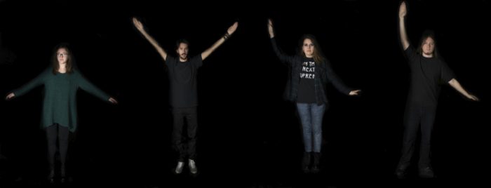 Retrato grupo Juan Pablo Amador Díaz, Lorena Castellano García, María La Civita y Niccolò Rizzo. Diversidades 2015. FotoC3