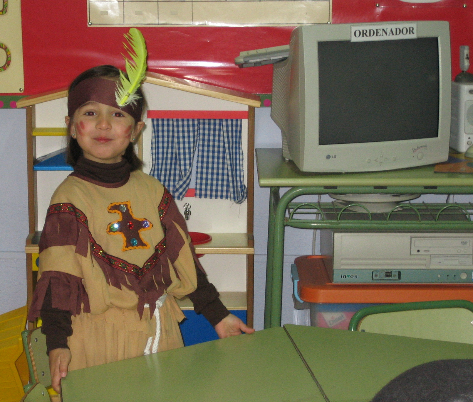 Una india en la escuela