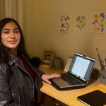 Estudiando con el laptop